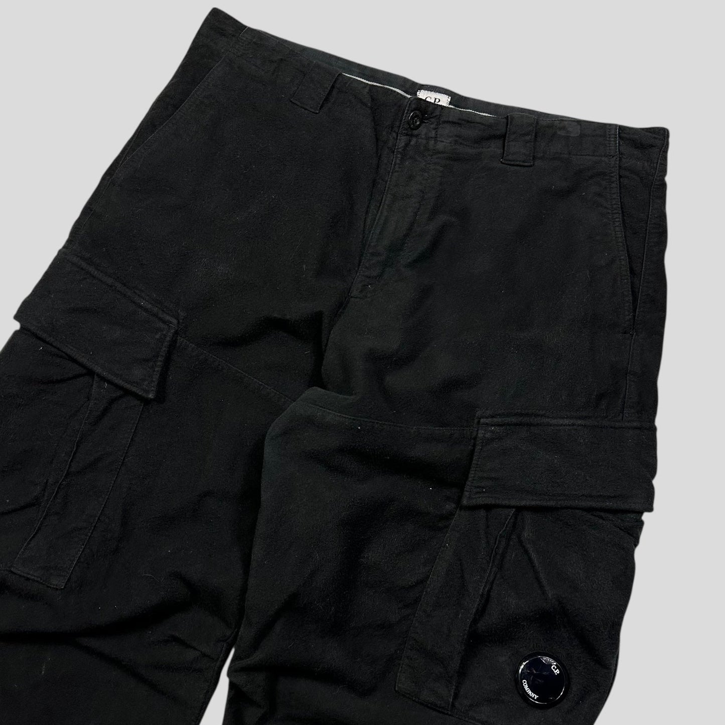 CP Company 2022 Moleskin Heavy Cotton Cargo Trousers - L/XL