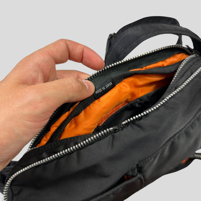 Porter 00’s Black Nylon Tanker Multipocket Crossbody Bag