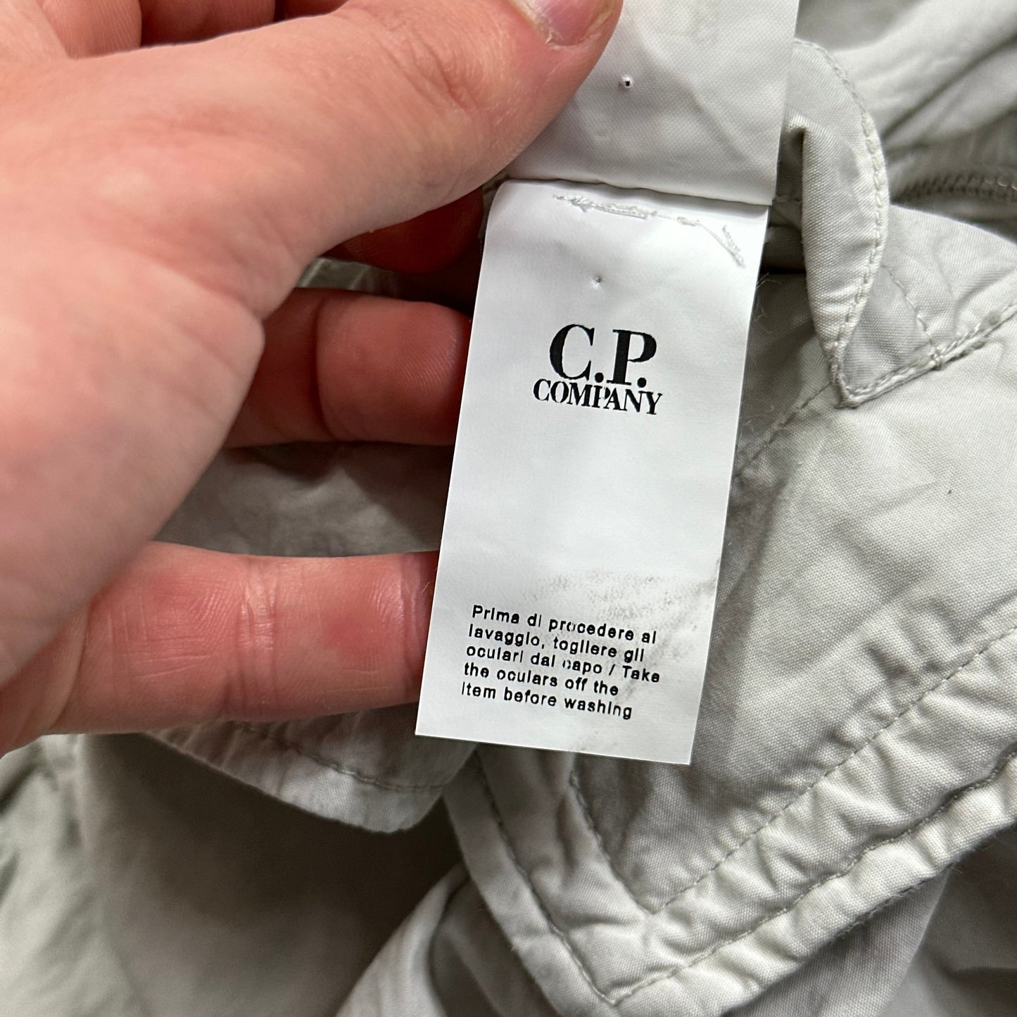 CP Company Nylon Shimmer Goggle Lens Windbreaker Jacket - IT50 | Default Title, Grey