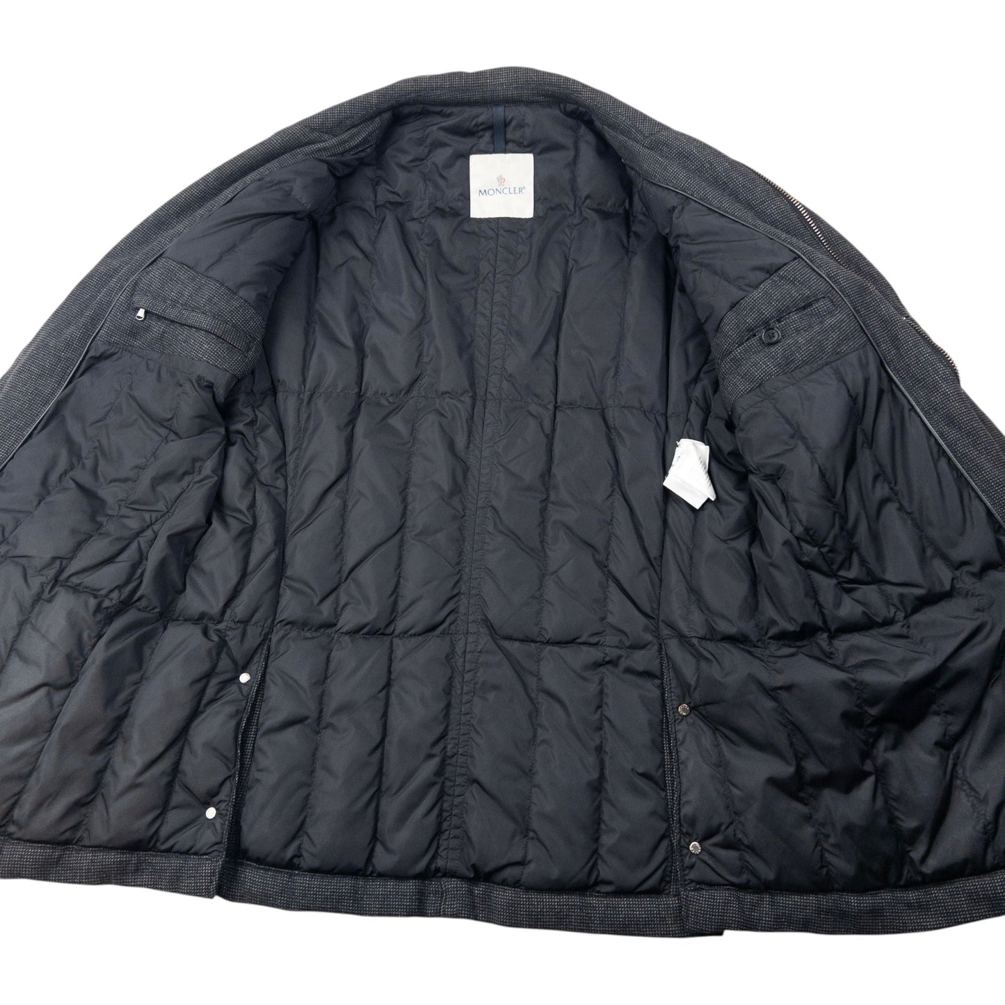 Vintage 2000s Moncler Padded Zip Up Jacket Size L | Large, Grey