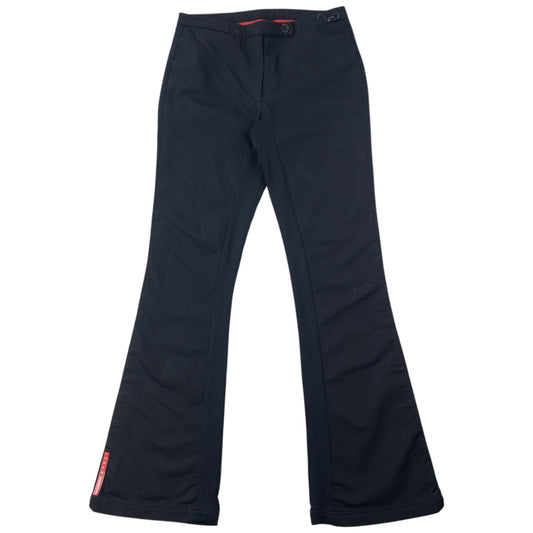 Vintage 2000s Prada Sport Flared Trousers Womens Size W26 | W26, Black