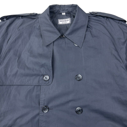 Vintage YSL Yves Saint Laurent Trench Coat Jacket Size XL