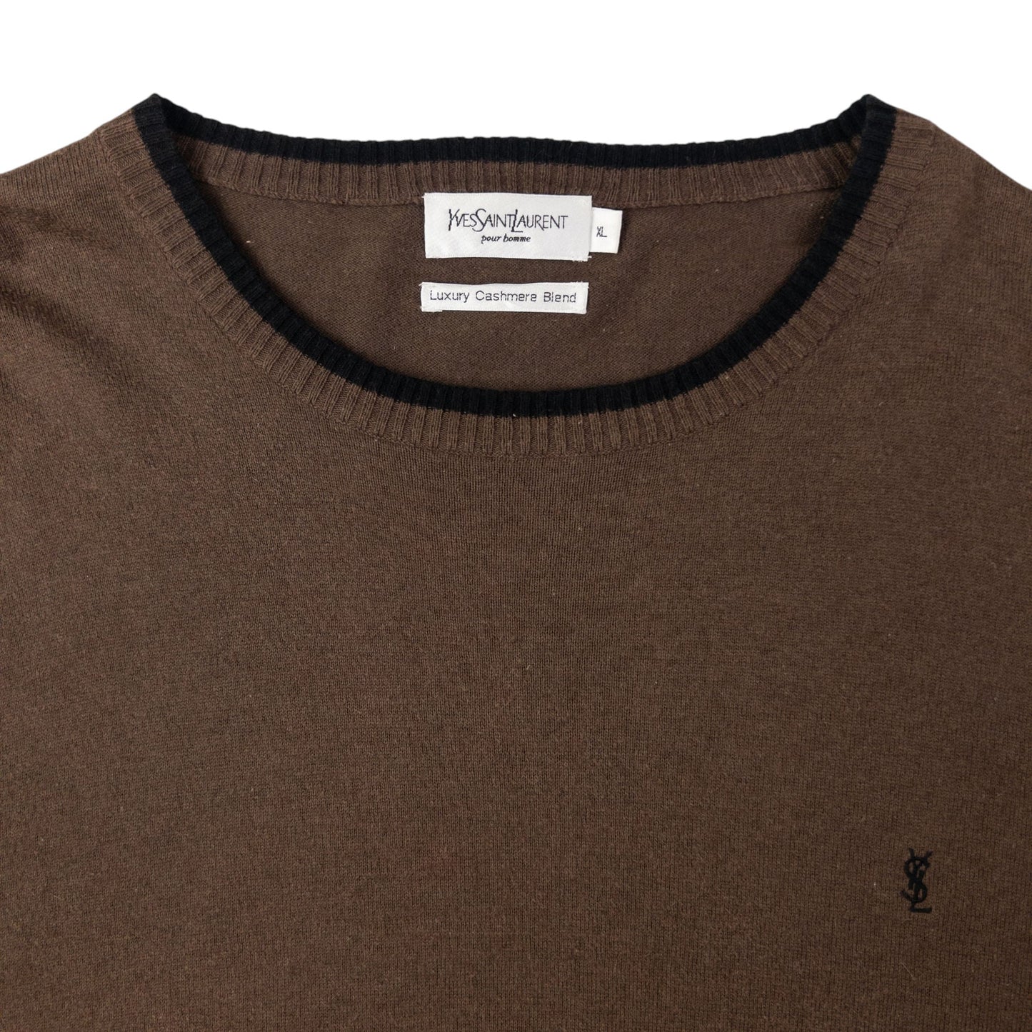 Vintage YSL Yves Saint Laurent Cashmere Jumper Size XL