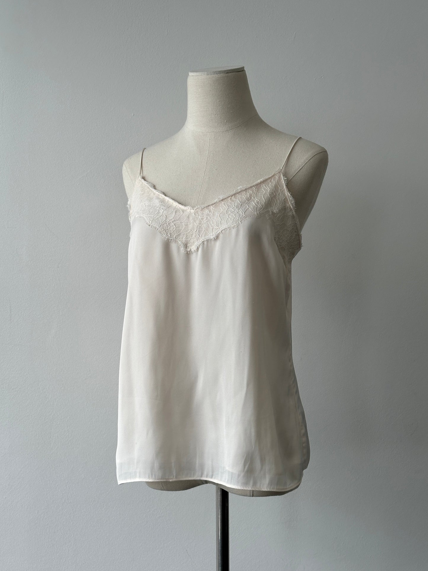 Vintage 2000s Satin Lace Top - M