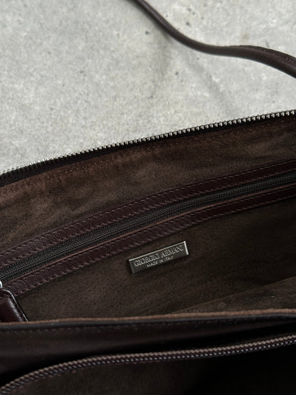 Giorgio Armani 1990s Leather Minimal Shoulder Bag