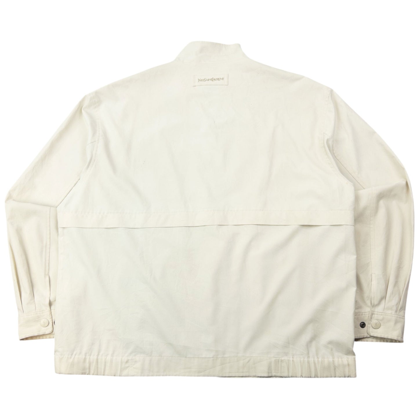 Vintage 90s YSL Yves Saint Laurent Harrington Jacket Size XL | XL, Cream