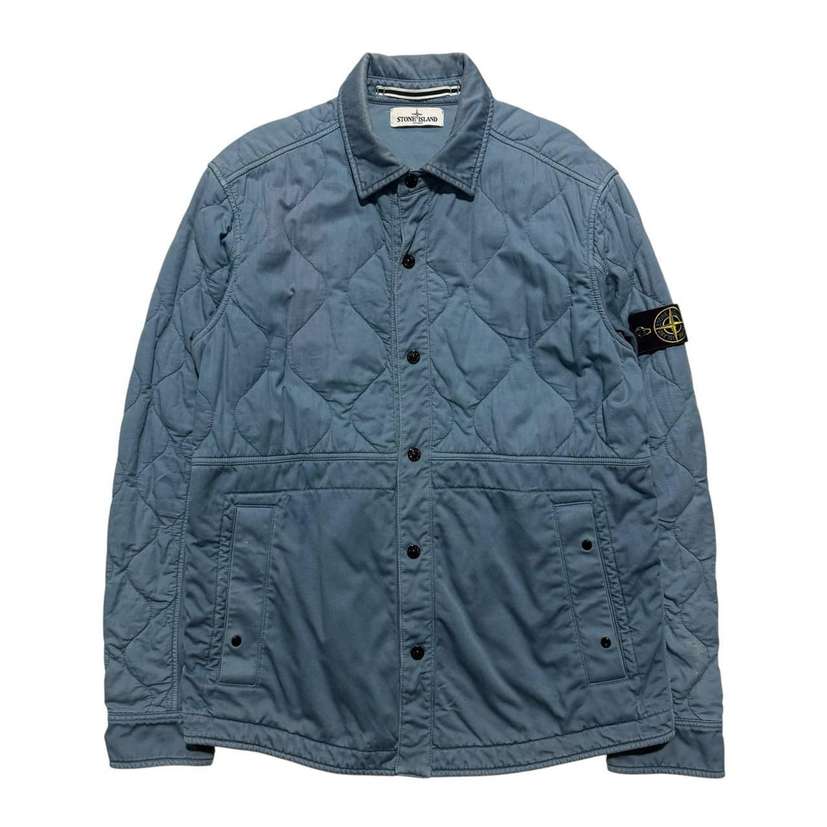 Stone Island Quilted Overshirt | XL, Blue