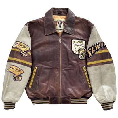 Avirex Flyers Leather Varsity Jacket - M