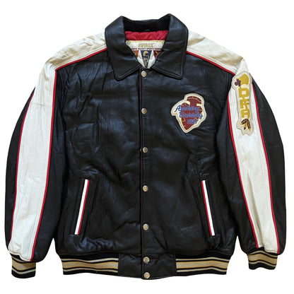 Avirex Sioux Football Team Leather Varsity Jacket - L