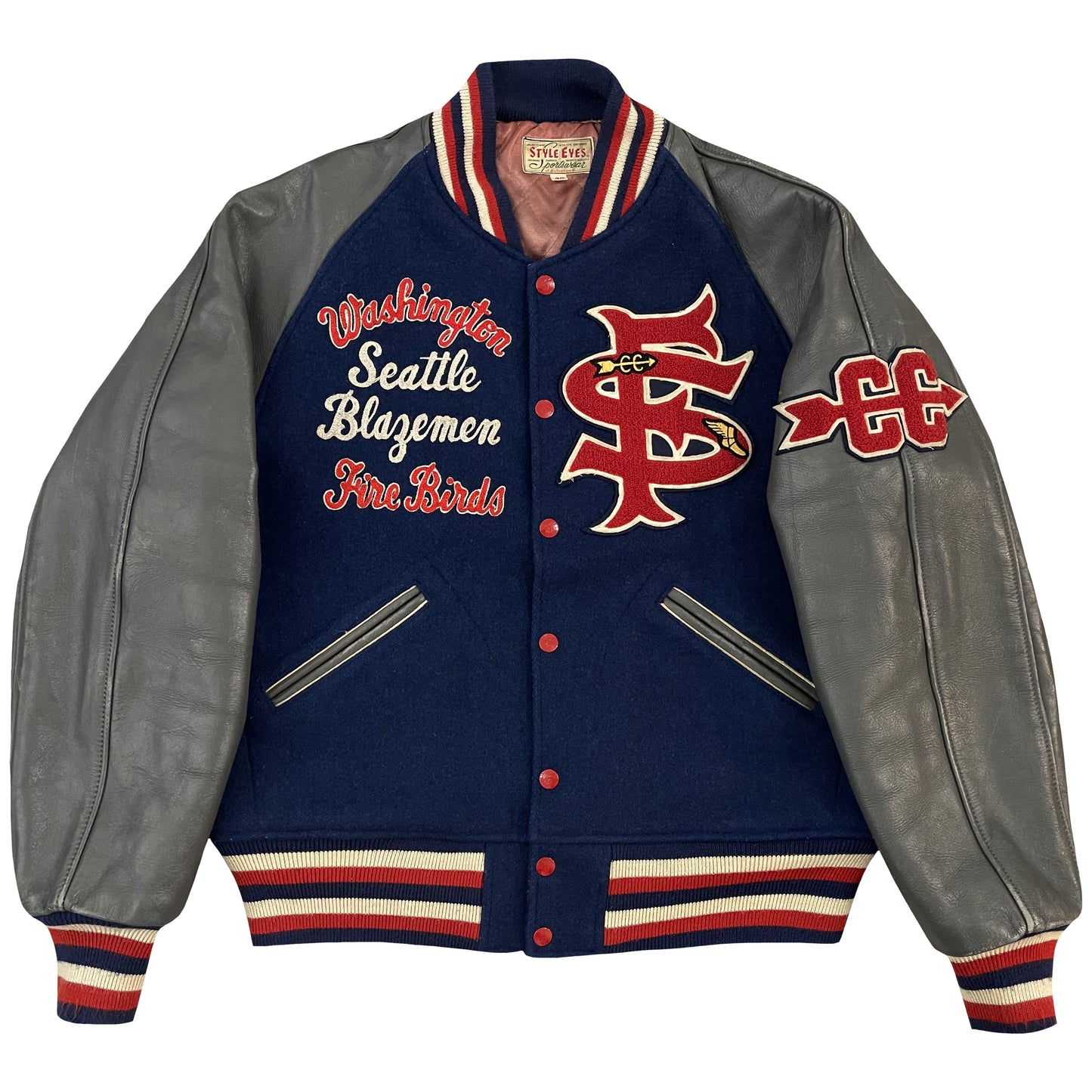 Style Eyes Seattle Blazemen Varsity Jacket - L