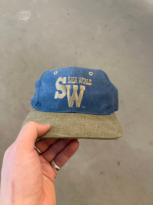 1992 Seaworld Dad Cap | O/S, Blue