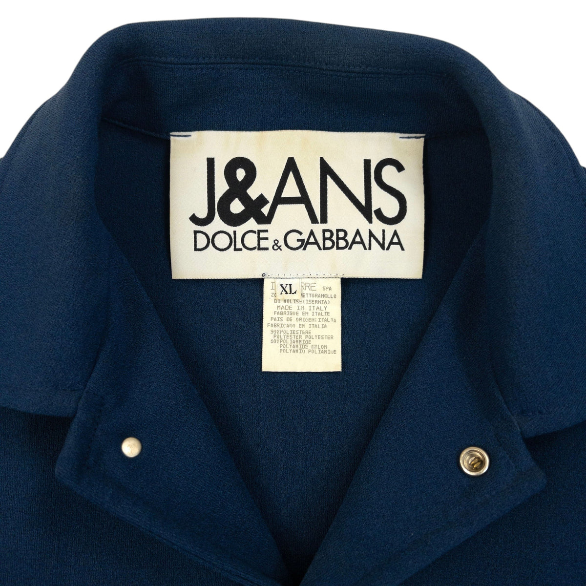 Vintage 2000s Dolce & Gabbana Button Up Jacket Size S | Small, Blue