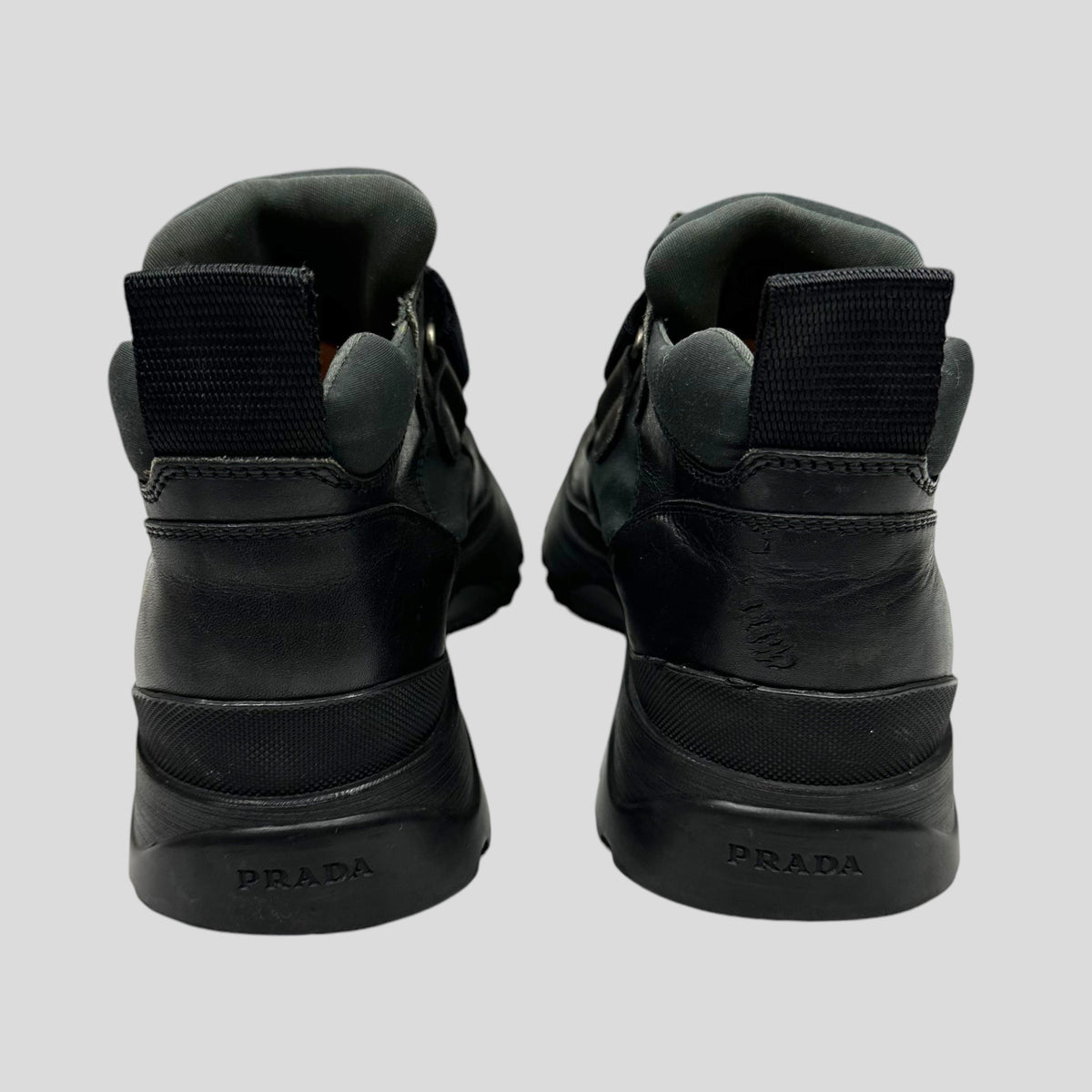Prada 00’s Leather Low Combat Strap Boots - UK8/8.5 | O/S, Black