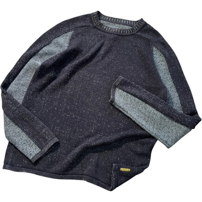 Armani Jeans 00’s Cotton Knit Two Tone Jumper M | Medium, Multicoloured