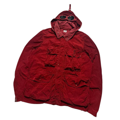 CP Company Nylon Multipocket Goggle Jacket | XL, Red