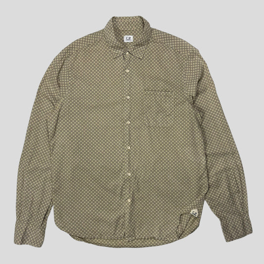 CP Company 2010 Polkadot Geometric Print Logo Shirt - M/L | Default Title, Beige