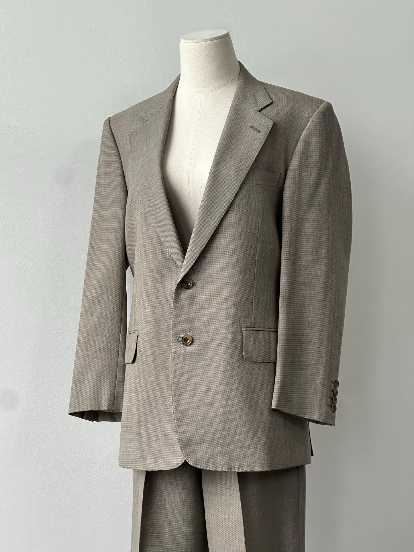 Burberry 1990s Pure Wool Single Breasted Suit - M/W32