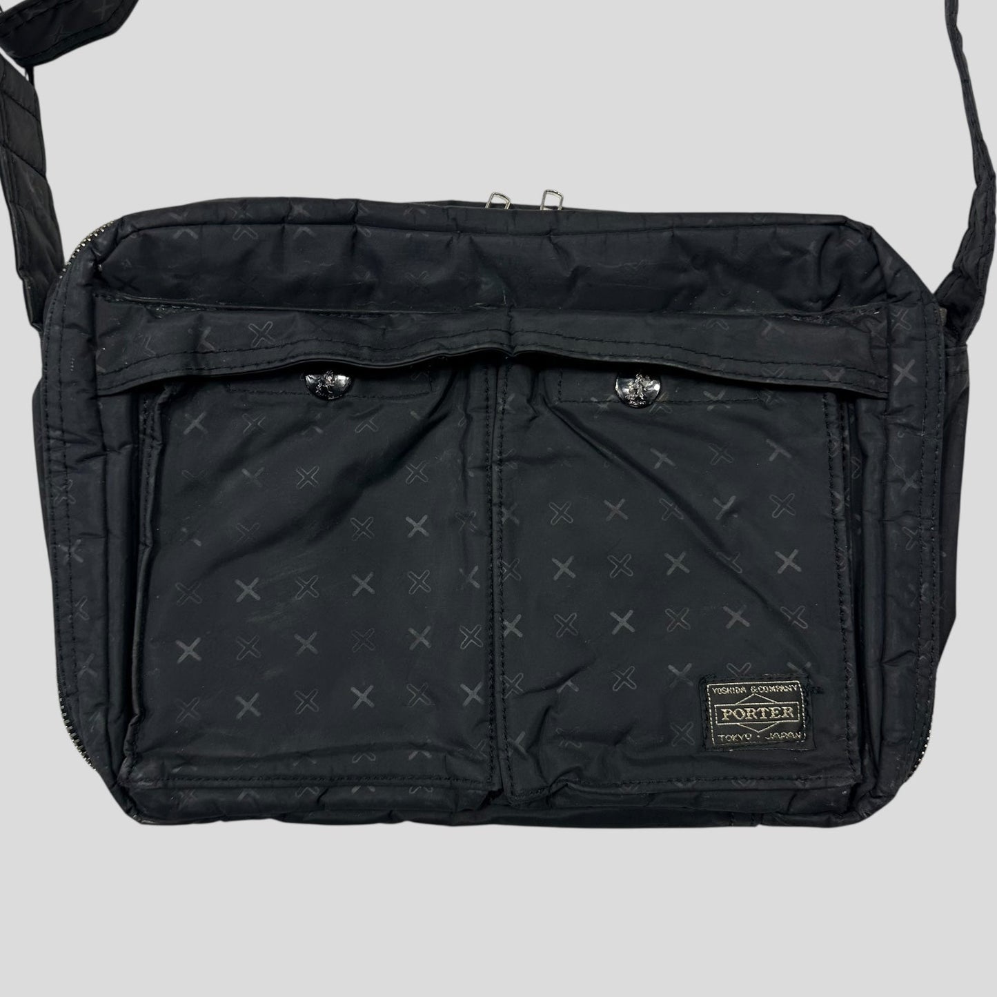 Porter Yoshida 00’s Cross Multipocket Nylon Tanker Bag