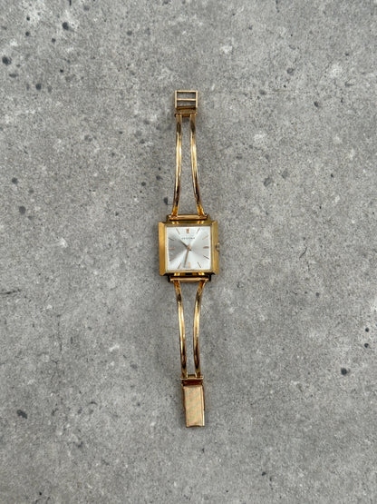 Vintage Festina 1970s Swiss Gold Tone Bracelet Mechanical Watch