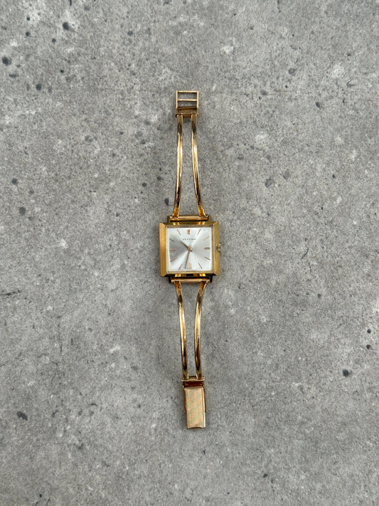 Vintage Festina 1970s Swiss Gold Tone Bracelet Mechanical Watch