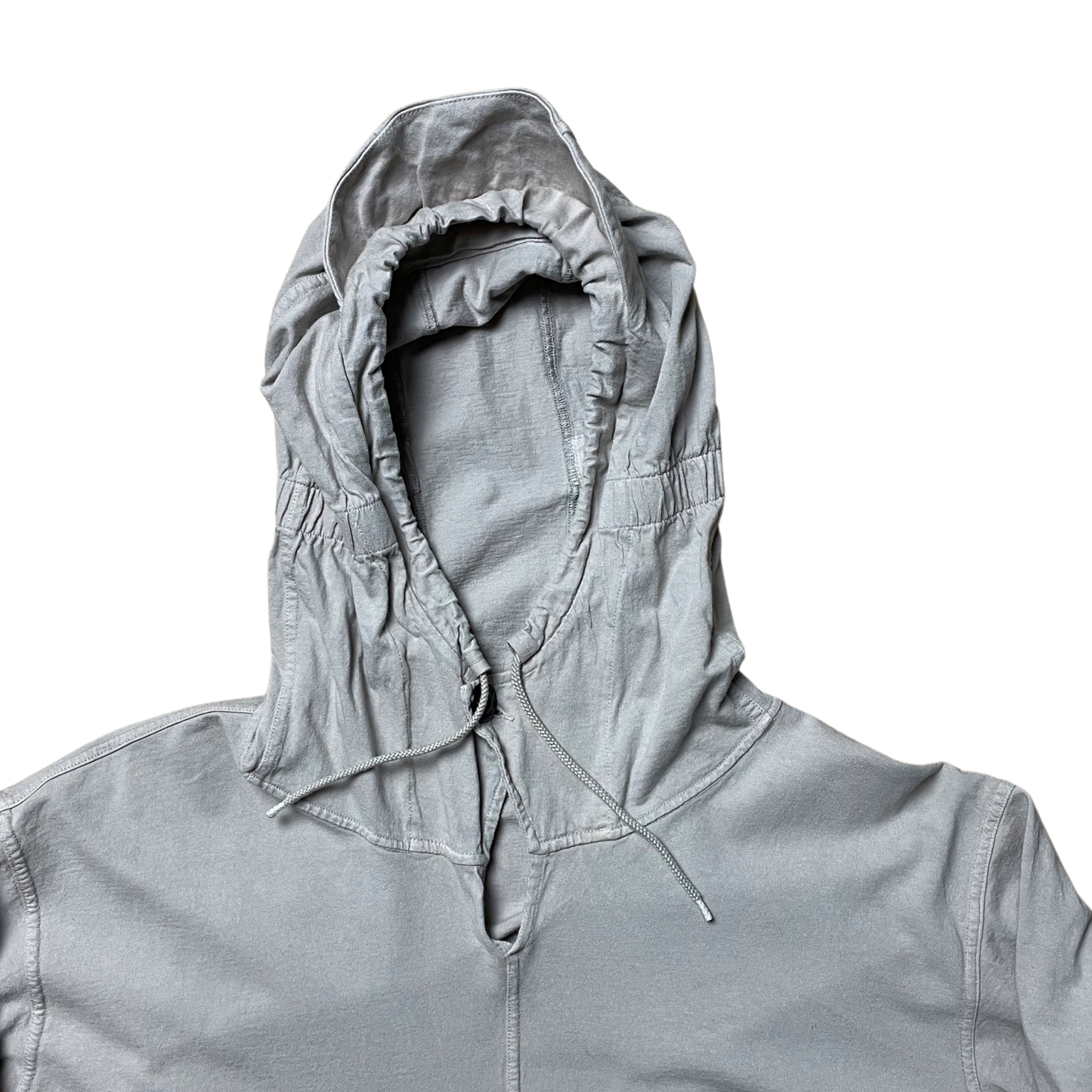 S/S 2008 Cloud Grey Triple Cotton Sniper Hood Single Pocket Pullover Hoodie