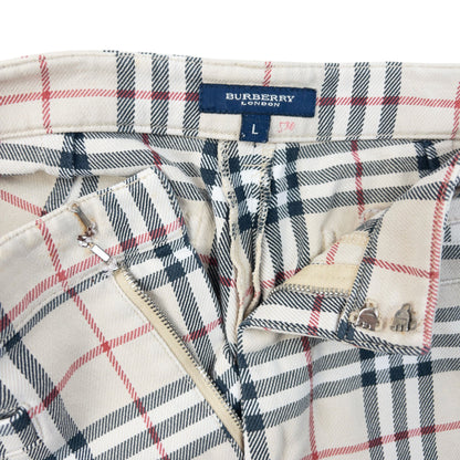 Vintage 2000s Burberry Nova Check Capri Trousers Womens Size W30 | W30, Red