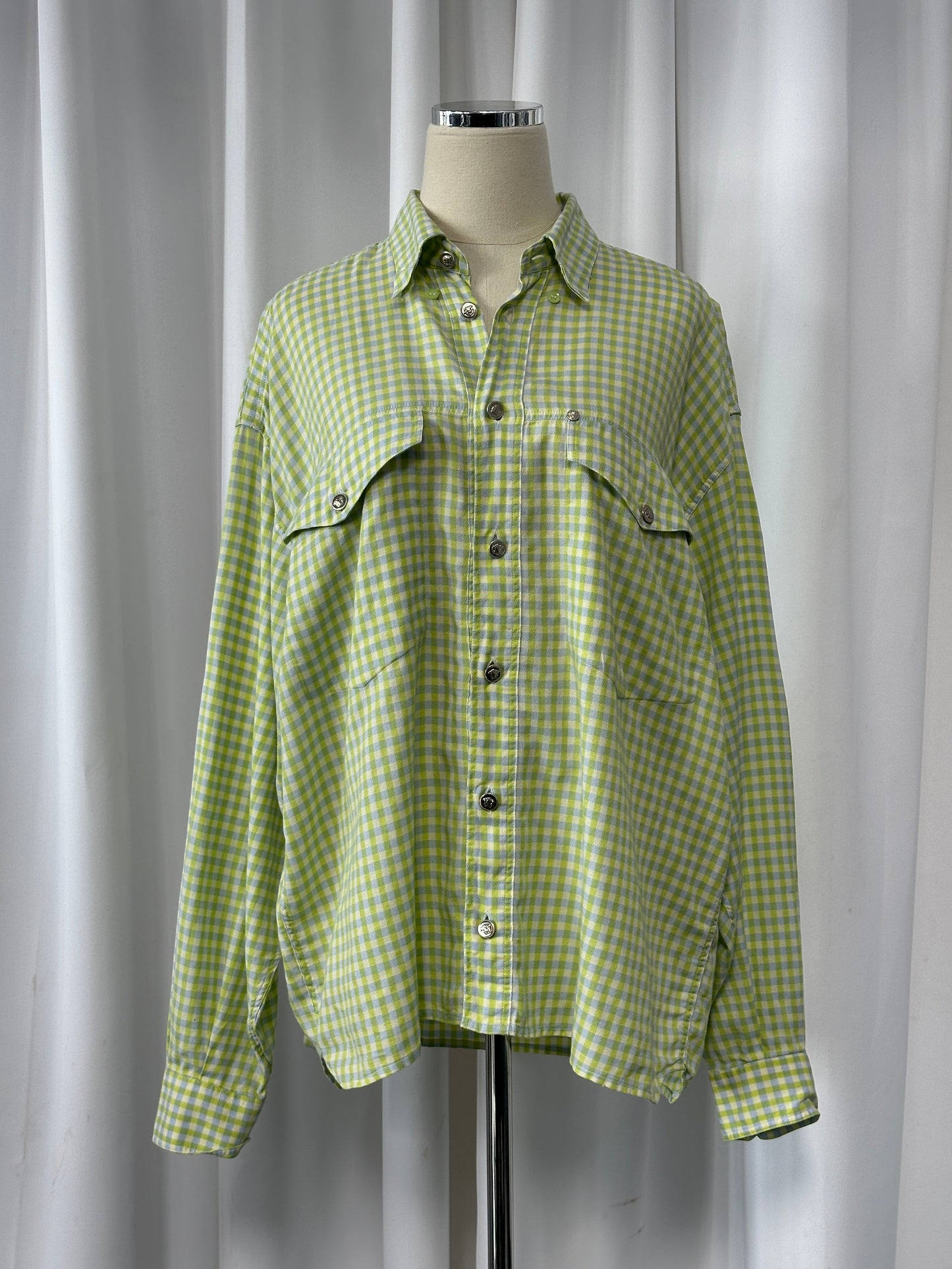 Versace Jeans Couture 1990s Check Cotton Shirt - L/XL