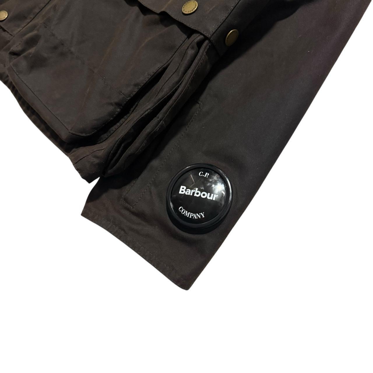CP Company Barbour Wax Goggle Jacket | XXXL, Brown