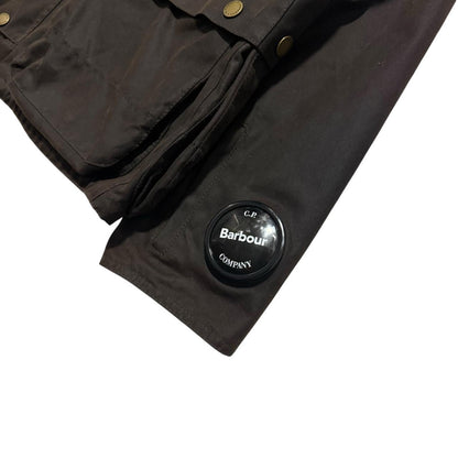CP Company Barbour Wax Goggle Jacket | XXXL, Brown