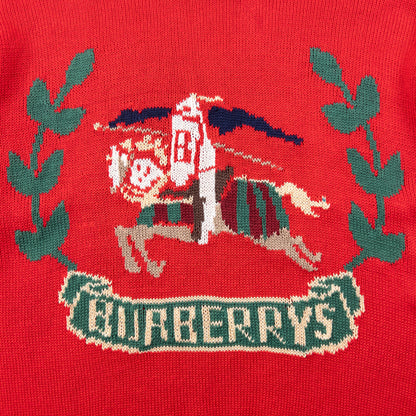 Vintage 80s Burberry Knit Jumper Size S