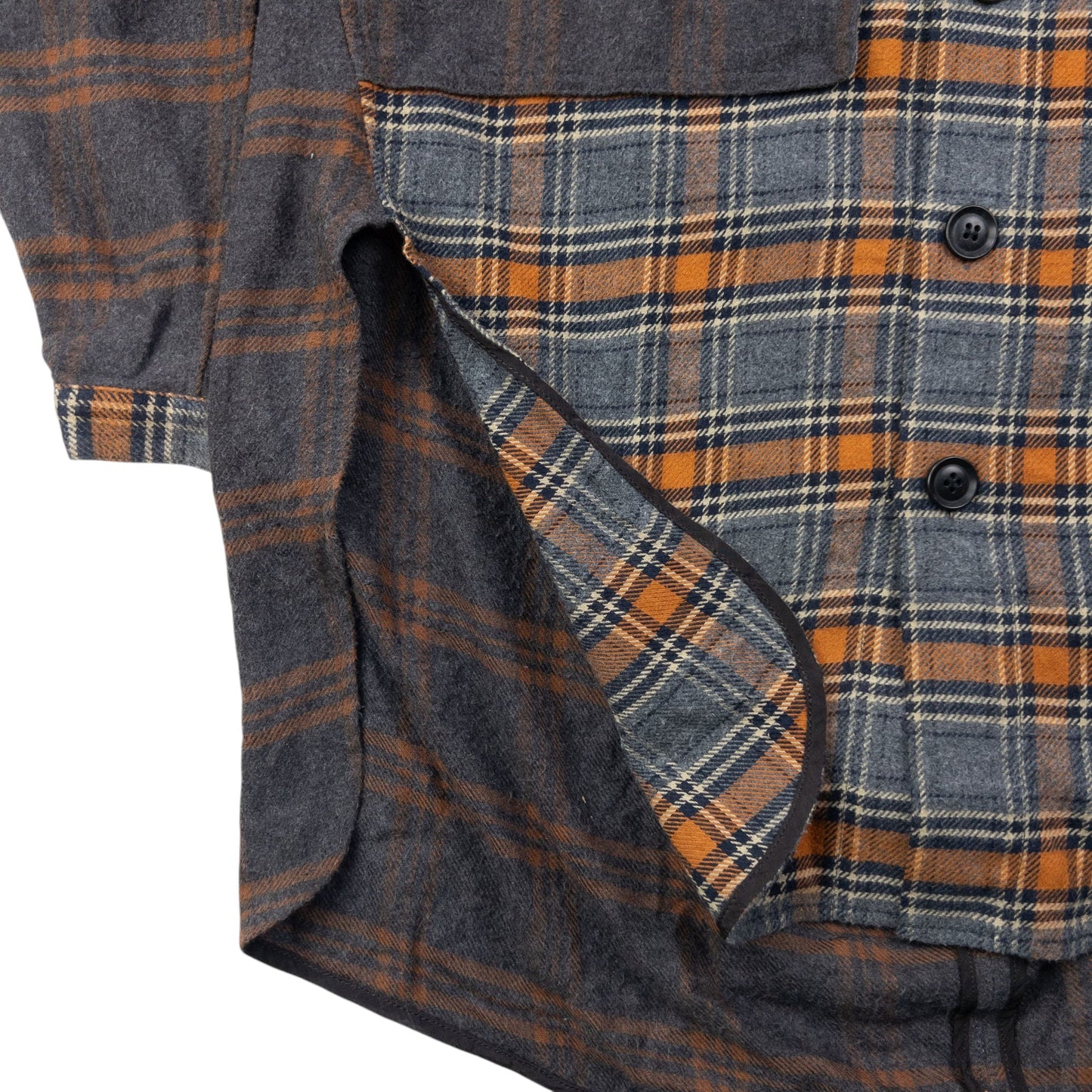 Vintage Yohji Yamamoto Pink Label Takeshi Kosaka Button Up Wool Shirt Size L