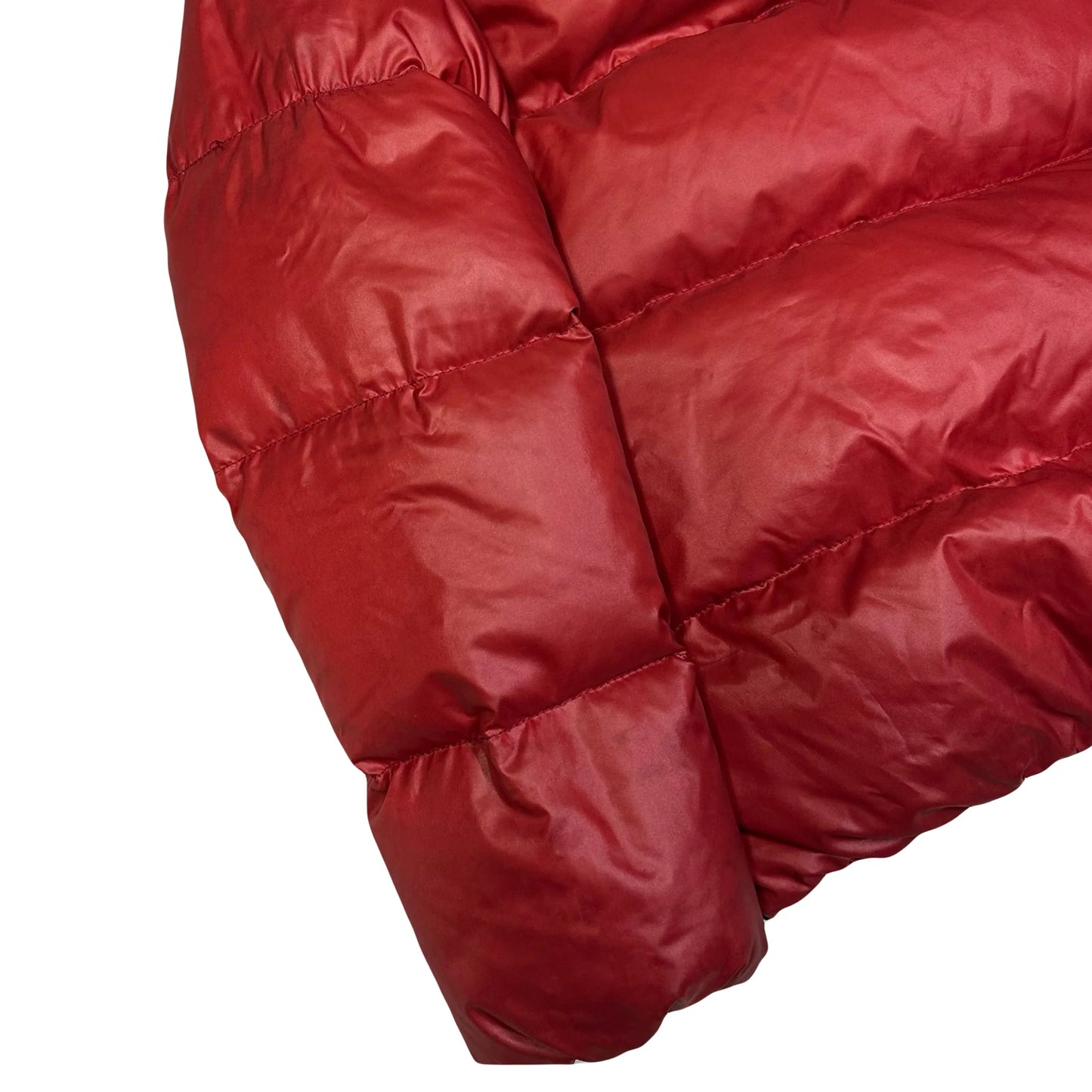 Duvetica Fur Hood Puffer Jacket In Red ( M )