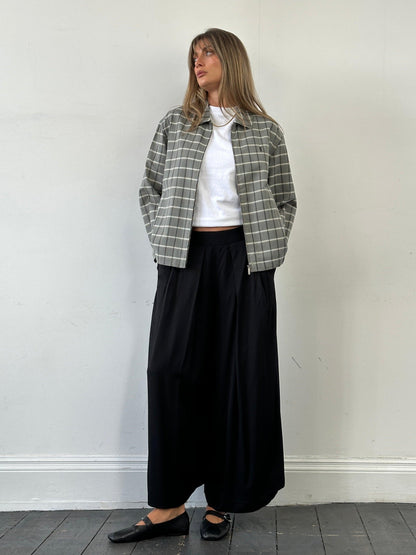 Yves Saint Laurent Check Logo Bomber Jacket - M/L - Known Source