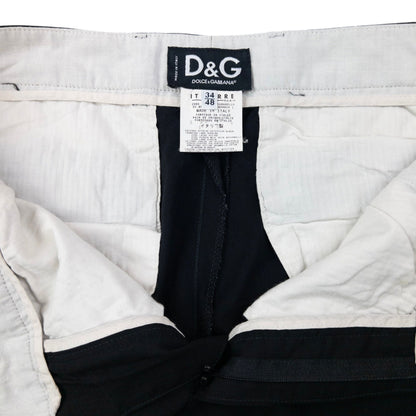 Vintage 2000s Dolce & Gabbana Lightweight Trousers Size W32 | W32, Black