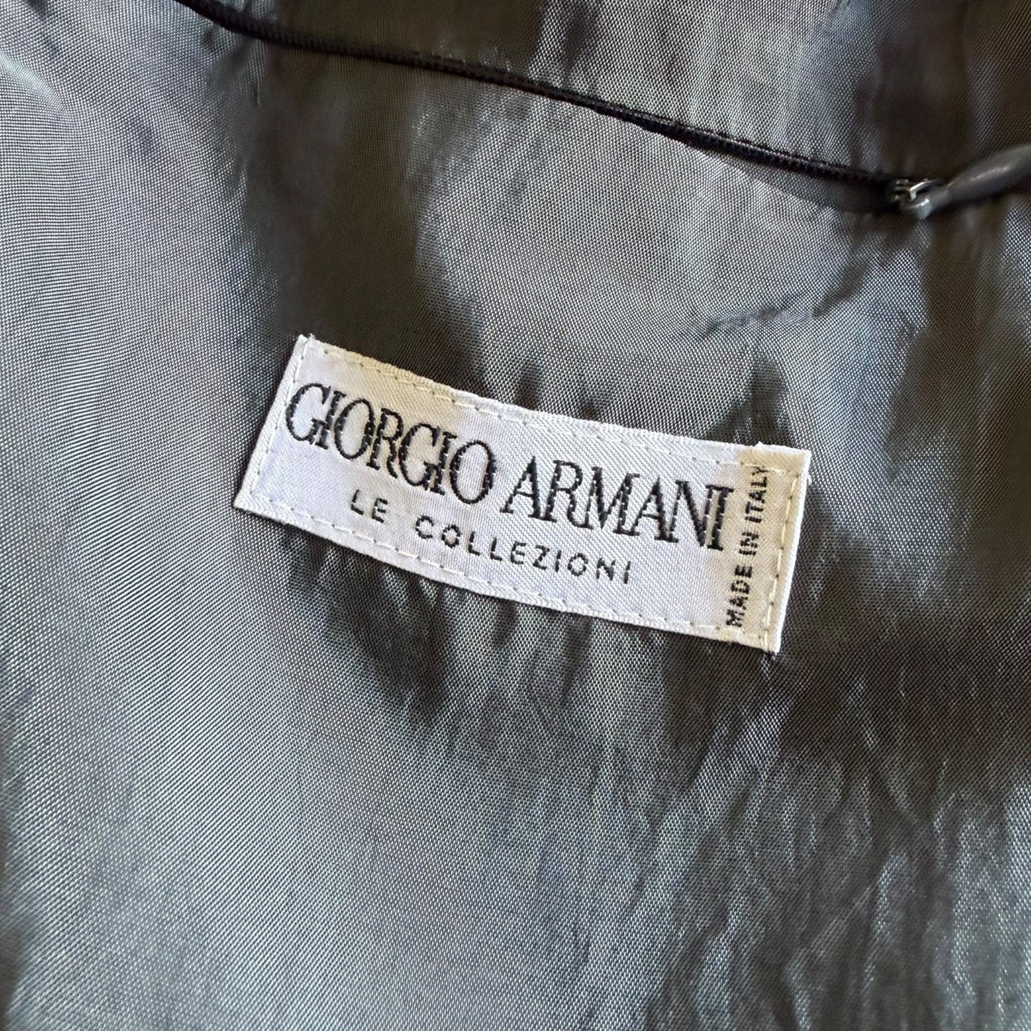1990's Giorgio Armani Buttoned Trench Coat (L) | Default Title, Grey