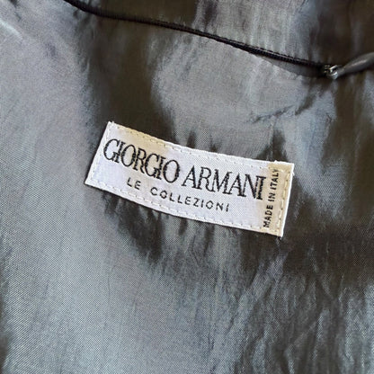 1990's Giorgio Armani Buttoned Trench Coat (L) | Default Title, Grey
