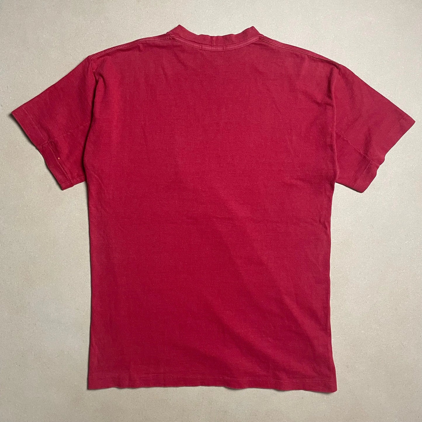 S/S 1985 Ruby Red Centre Compass Logo Smoke Stencil Graphic