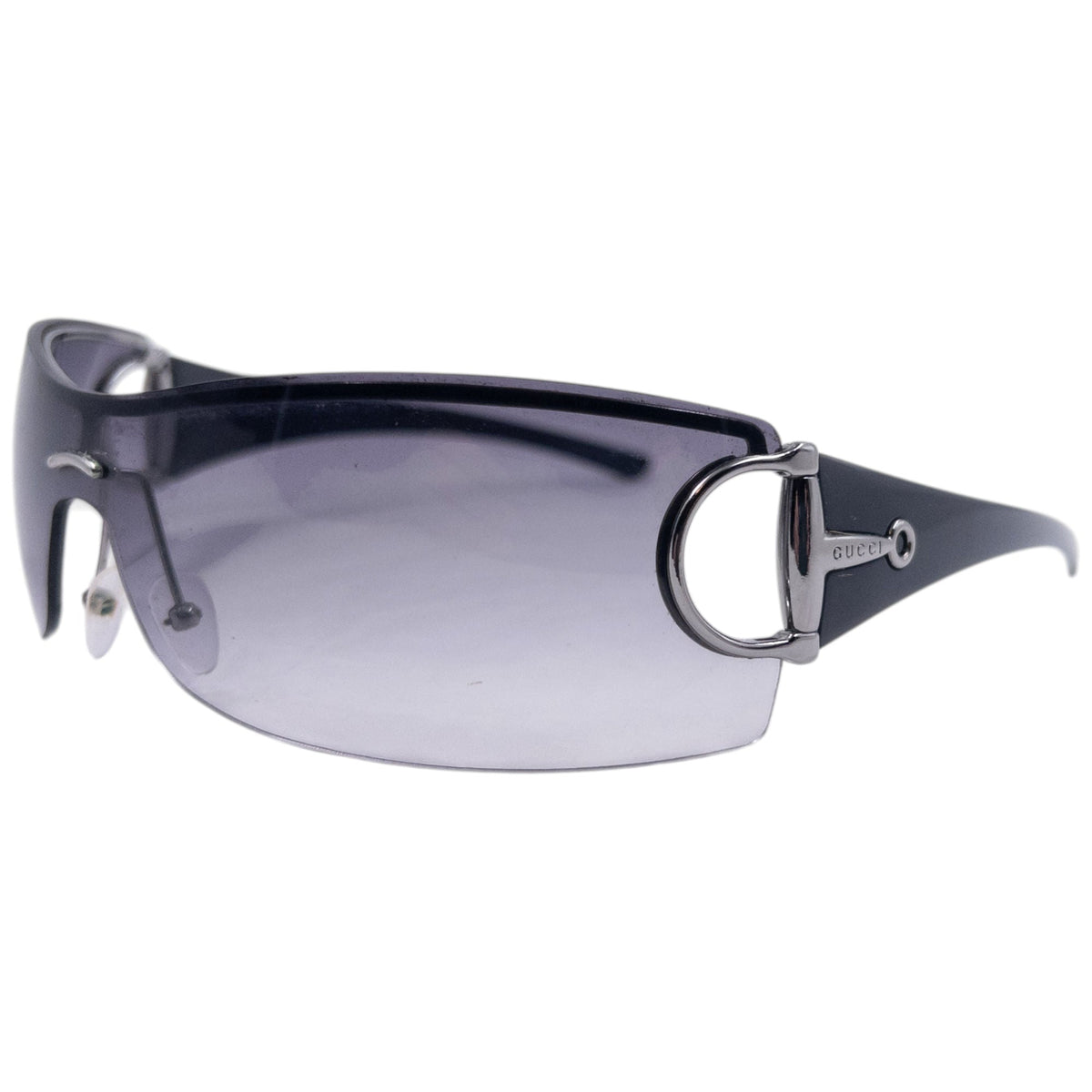 Vintage 2000s Gucci Horse Bit Sunglasses | O/S, Grey