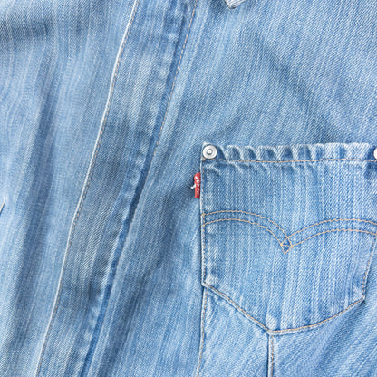 Vintage 2000s Levi's Engineered Garments Denim Jacket Womens Size M | Medium, Blue