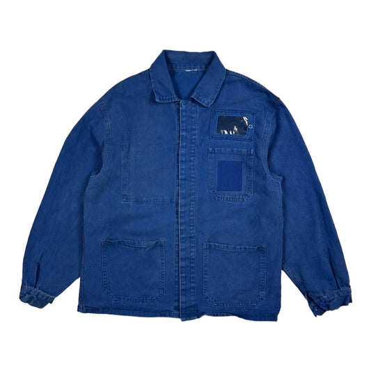 Vintage French Workwear Blue Chore Jacket