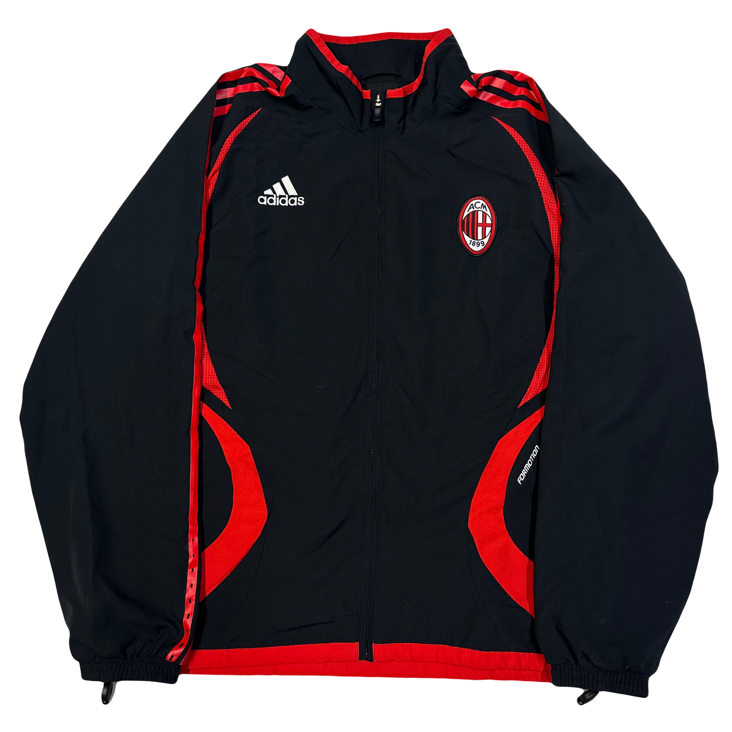 Adidas AC Milan 2006/07 Tracksuit In Black & Red ( L )