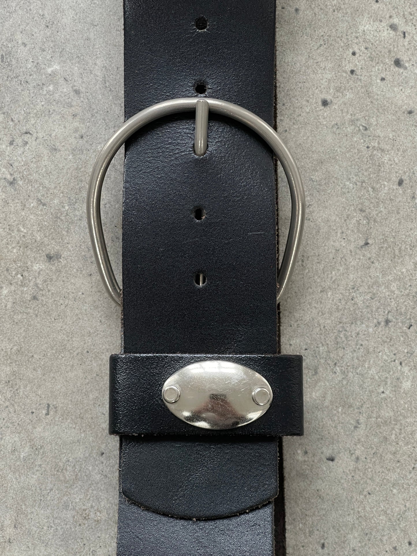 Vintage 1990s Chunky Leather Belt - W28-32