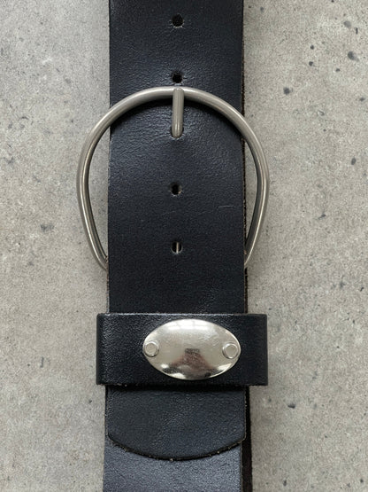 Vintage 1990s Chunky Leather Belt - W28-32
