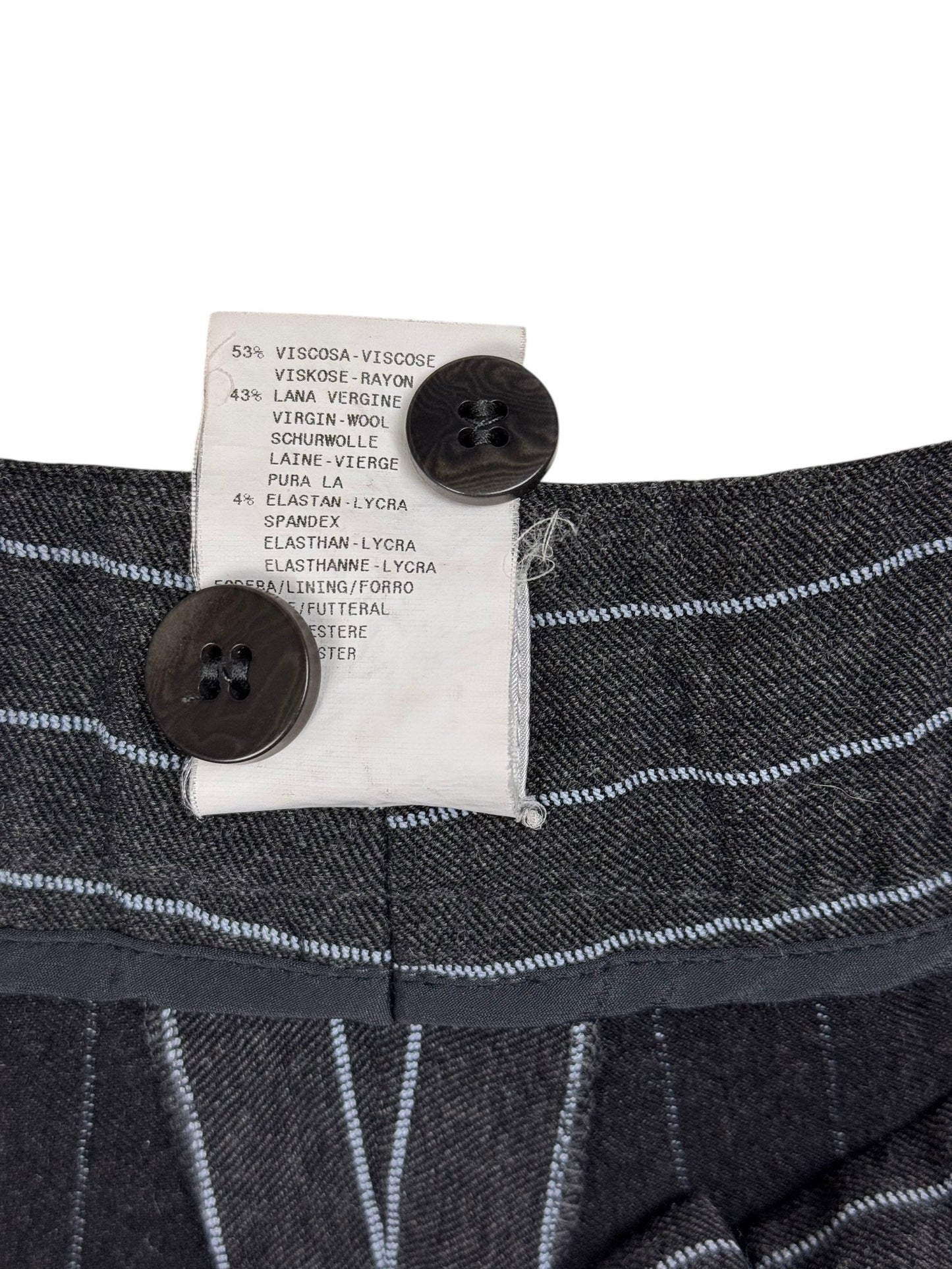 Armani Collezioni 2005 pinstripe trousers | Grey, Multicoloured