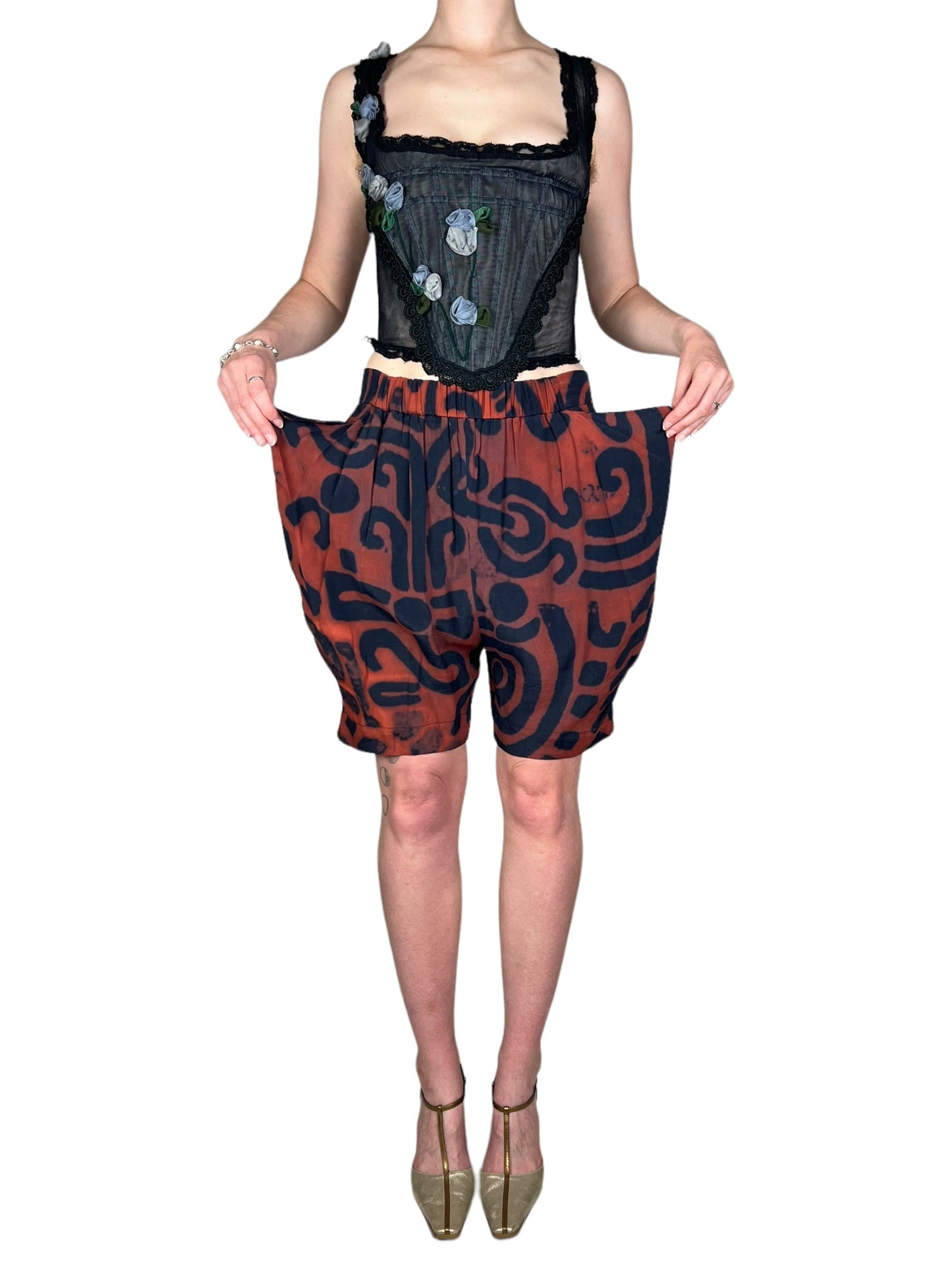 Vivienne Westwood S/S 2014 Maze pirate shorts