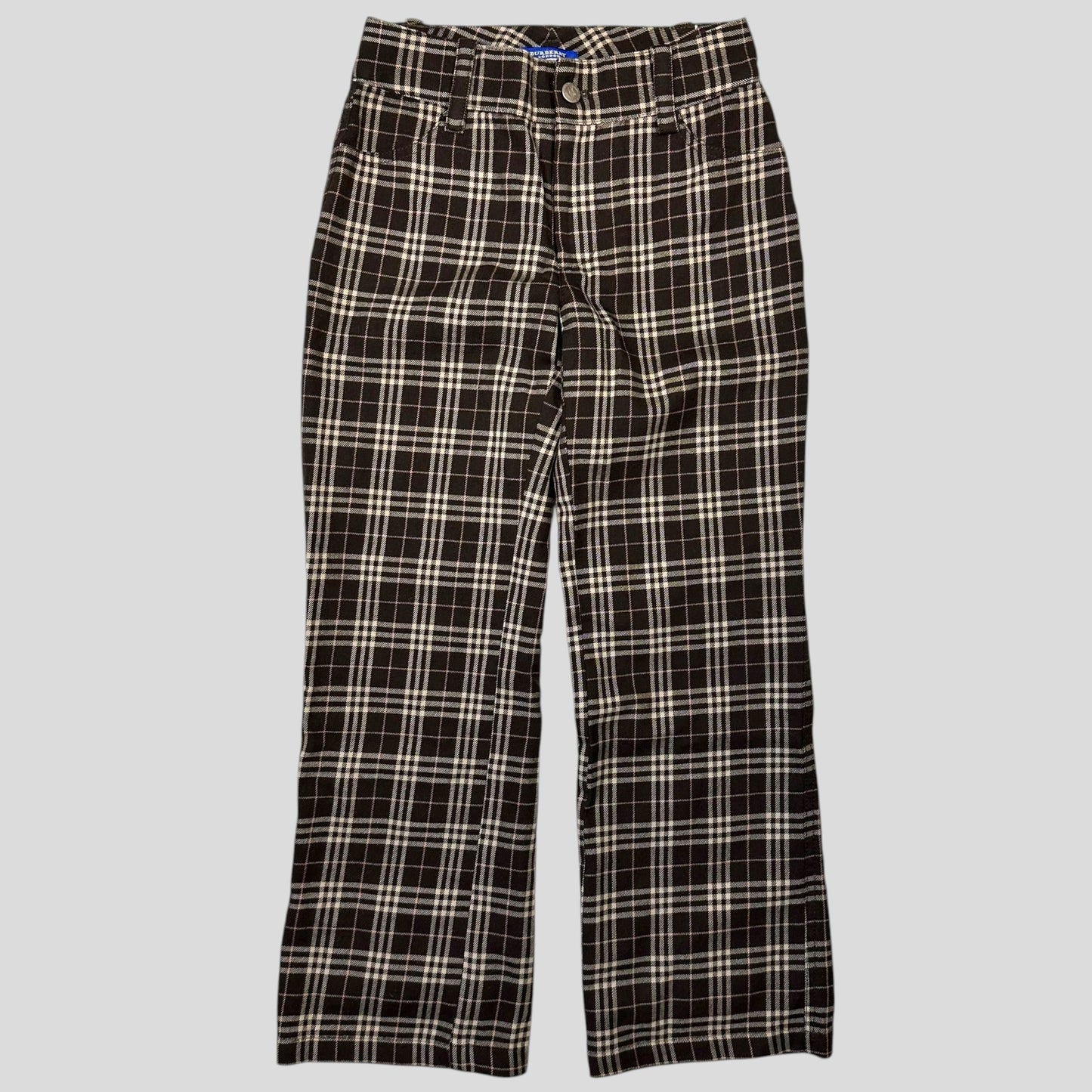 Burberry 00’s Pink Prorsum Logo Nova Check Capri Trousers - UK6 | Default Title, Multicoloured