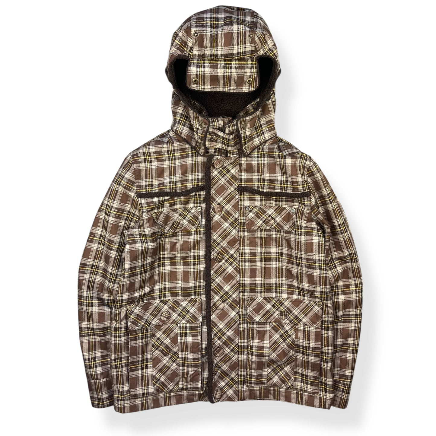 2000's Analog Plaid Trapper Hood Jacket (L) | Default Title, Multicoloured