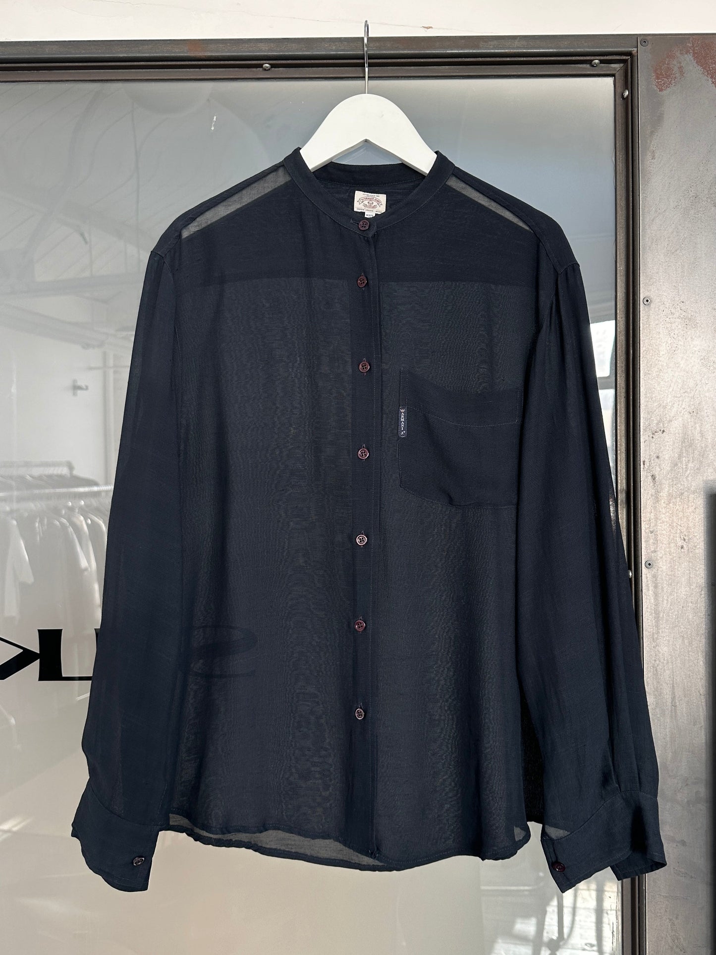 Armani Jeans 1990s Sheer Shirt - M