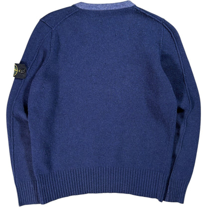 Stone Island 2009 Navy Wool Knit Jumper M | Medium, Navy