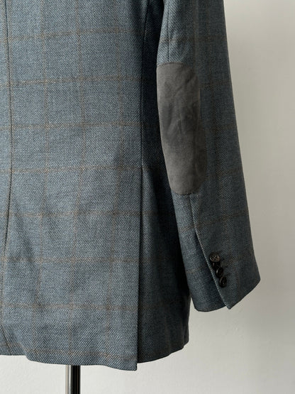 Loro Piana 1990s Check Wool Cashmere Blazer - 36R
